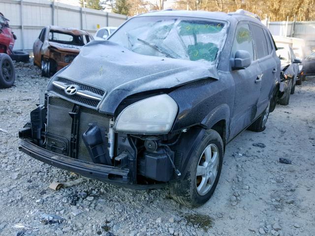 KM8JM12B96U375086 - 2006 HYUNDAI TUCSON GL BLACK photo 2