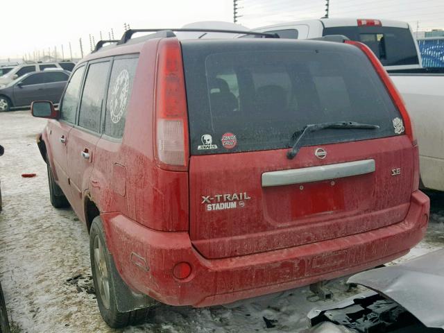 JN8BT08V15W112055 - 2005 NISSAN X-TRAIL XE RED photo 3