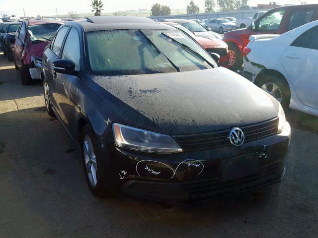 3VWLL7AJ1BM042307 - 2011 VOLKSWAGEN JETTA TDI BLACK photo 1