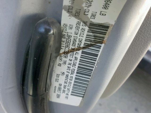 1J8HG58206C122990 - 2006 JEEP COMMANDER SILVER photo 10