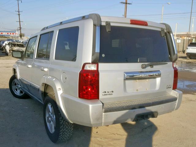 1J8HG58206C122990 - 2006 JEEP COMMANDER SILVER photo 3