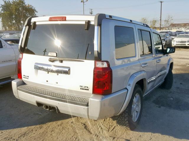 1J8HG58206C122990 - 2006 JEEP COMMANDER SILVER photo 4