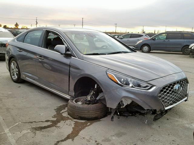 5NPE34AF2JH705040 - 2018 HYUNDAI SONATA SPO GRAY photo 1