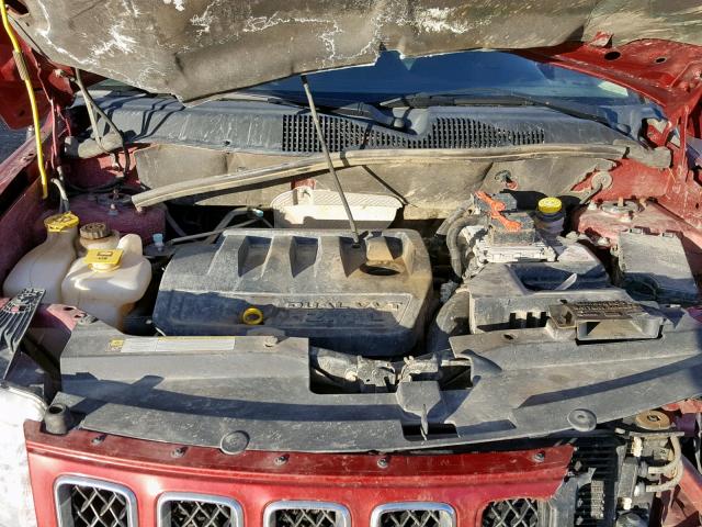 1C4NJDBB4DD269738 - 2013 JEEP COMPASS SP მუქწითელი ფოტო 7