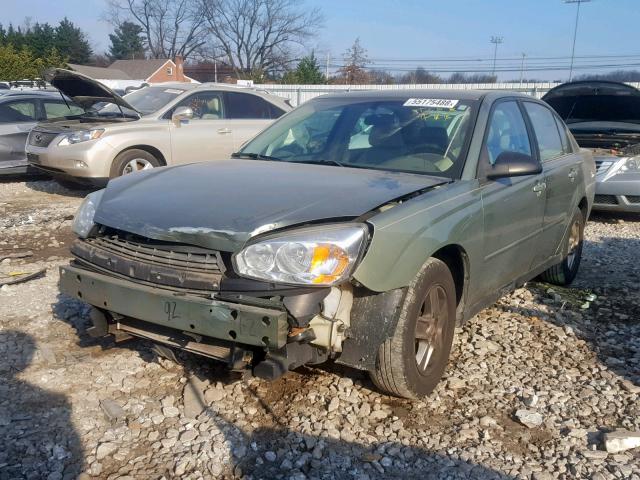 1G1ZT54894F149630 - 2004 CHEVROLET MALIBU LS GREEN photo 2