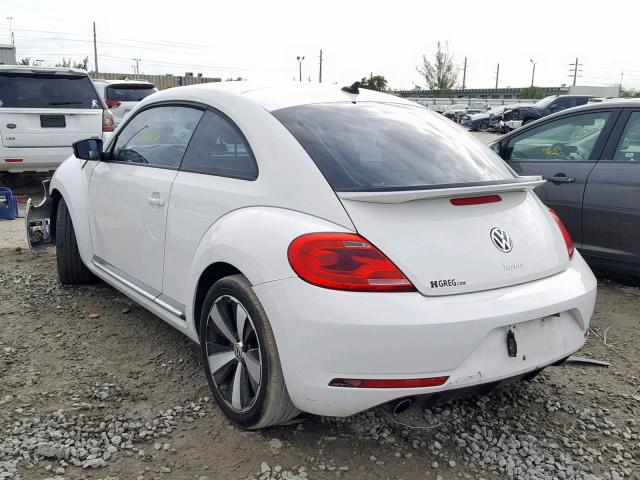 3VWVS7ATXEM622656 - 2014 VOLKSWAGEN BEETLE TUR WHITE photo 3