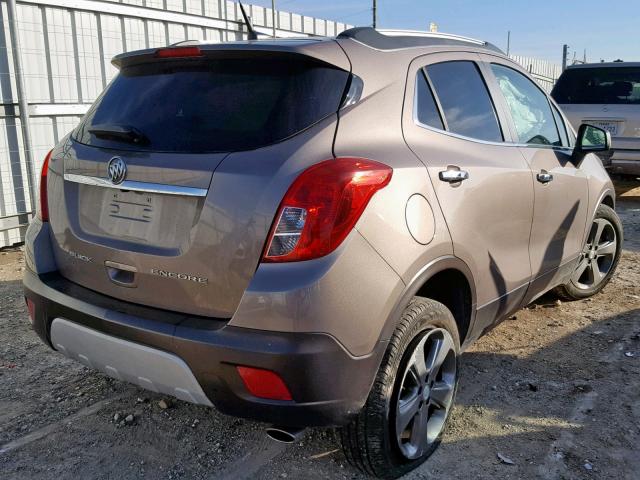 KL4CJASB7DB208217 - 2013 BUICK ENCORE BEIGE photo 4