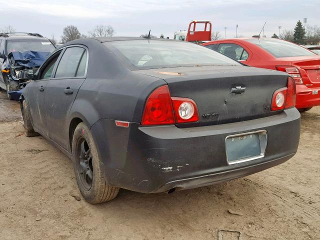 1G1ZG57B894222999 - 2009 CHEVROLET MALIBU LS BLACK photo 3