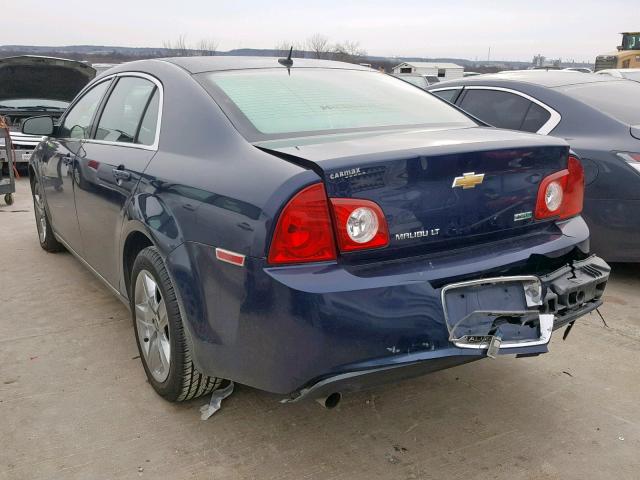 1G1ZC5E08AF253367 - 2010 CHEVROLET MALIBU 1LT BLUE photo 3
