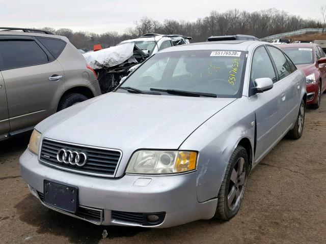 WAULD64BX2N151706 - 2002 AUDI A6 2.7T QU SILVER photo 2