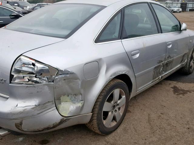 WAULD64BX2N151706 - 2002 AUDI A6 2.7T QU SILVER photo 9