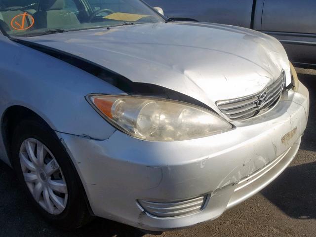 4T1BE32K85U427187 - 2005 TOYOTA CAMRY LE SILVER photo 9