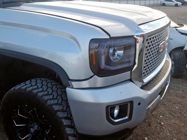 1GT12TEG9HF158691 - 2017 GMC SIERRA K25 SILVER photo 9