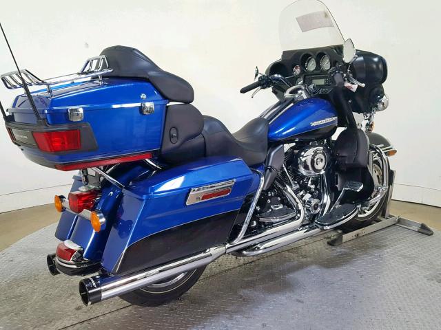 1HD1KEM13AB635118 - 2010 HARLEY-DAVIDSON FLHTK BLUE photo 8