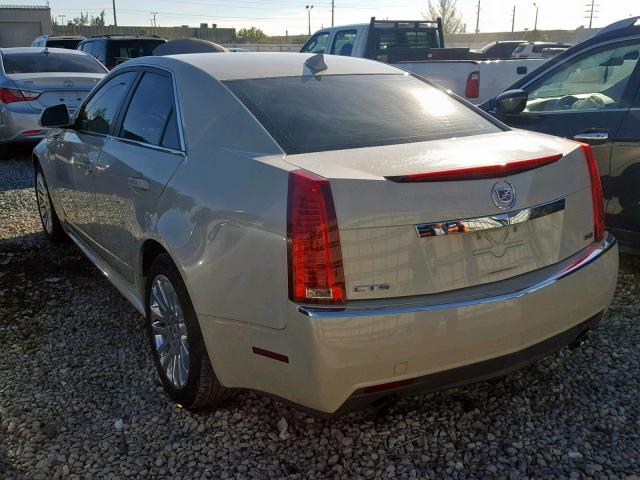 1G6DK5EV3A0112227 - 2010 CADILLAC CTS PERFOR BEIGE photo 3