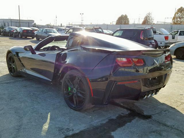 1G1YJ2D75E5102013 - 2014 CHEVROLET CORVETTE S BLACK photo 3