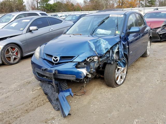 JM1BK344071604122 - 2007 MAZDA 3 HATCHBAC BLUE photo 2