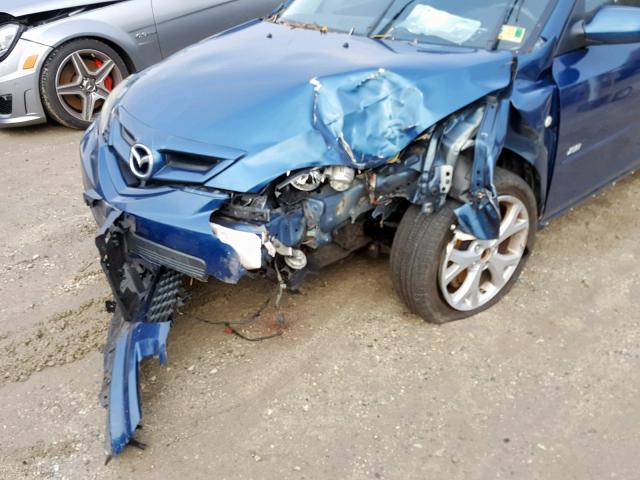 JM1BK344071604122 - 2007 MAZDA 3 HATCHBAC BLUE photo 9