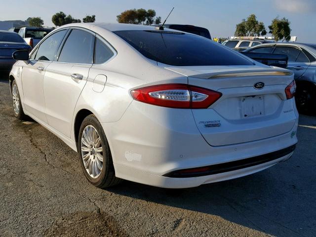 3FA6P0SU7ER366914 - 2014 FORD FUSION TIT WHITE photo 3