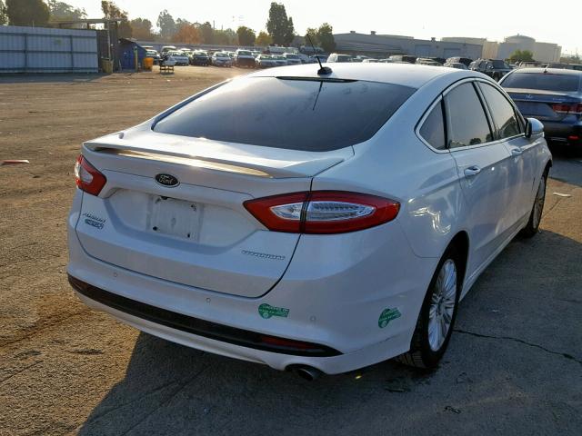 3FA6P0SU7ER366914 - 2014 FORD FUSION TIT WHITE photo 4