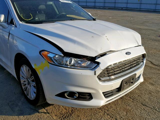 3FA6P0SU7ER366914 - 2014 FORD FUSION TIT WHITE photo 9