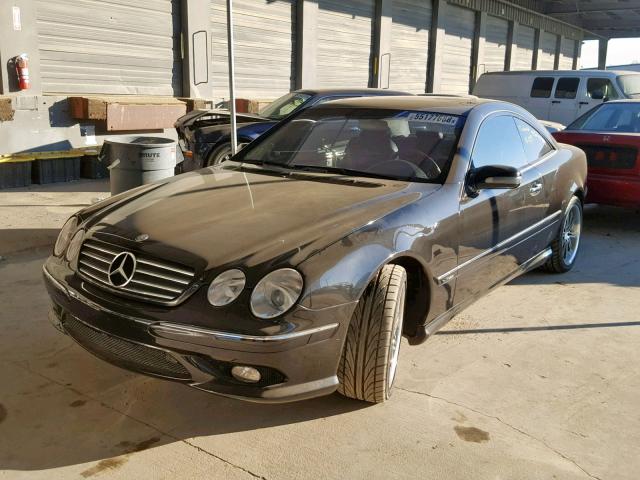 WDBPJ78J22A025186 - 2002 MERCEDES-BENZ CL 600 BLACK photo 2