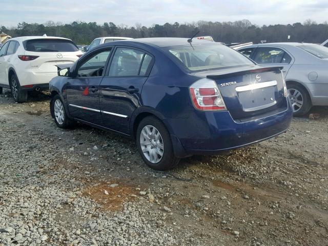 3N1AB6AP5CL765504 - 2012 NISSAN SENTRA 2.0 BLUE photo 3