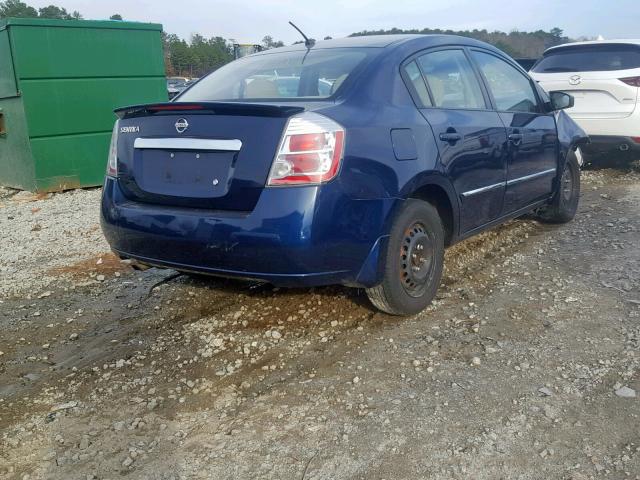 3N1AB6AP5CL765504 - 2012 NISSAN SENTRA 2.0 BLUE photo 4