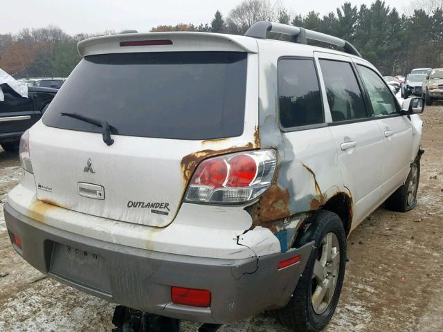 JA4LZ41G93U031177 - 2003 MITSUBISHI OUTLANDER WHITE photo 4