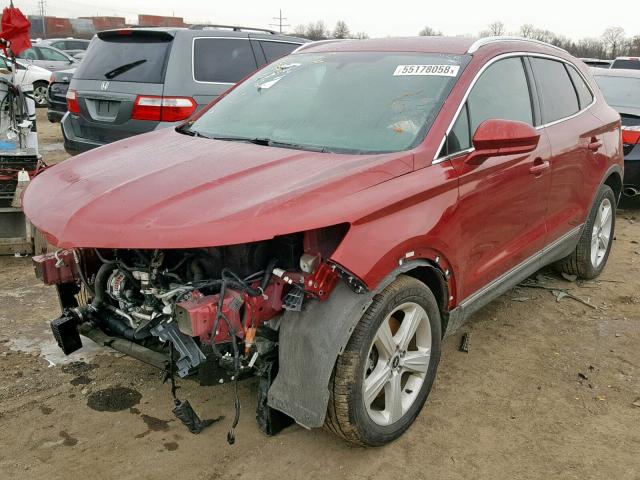 5LMCJ1A90FUJ35194 - 2015 LINCOLN MKC RED photo 2