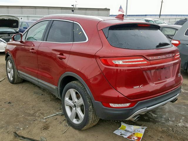 5LMCJ1A90FUJ35194 - 2015 LINCOLN MKC RED photo 3