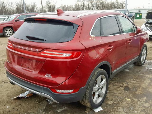 5LMCJ1A90FUJ35194 - 2015 LINCOLN MKC RED photo 4