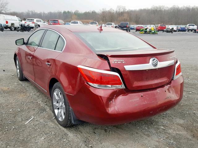 1G4GC5GD7BF199152 - 2011 BUICK LACROSSE C MAROON photo 3