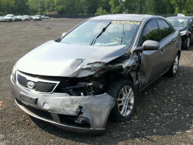 KNAFU4A28C5555711 - 2012 KIA FORTE EX GRAY photo 2