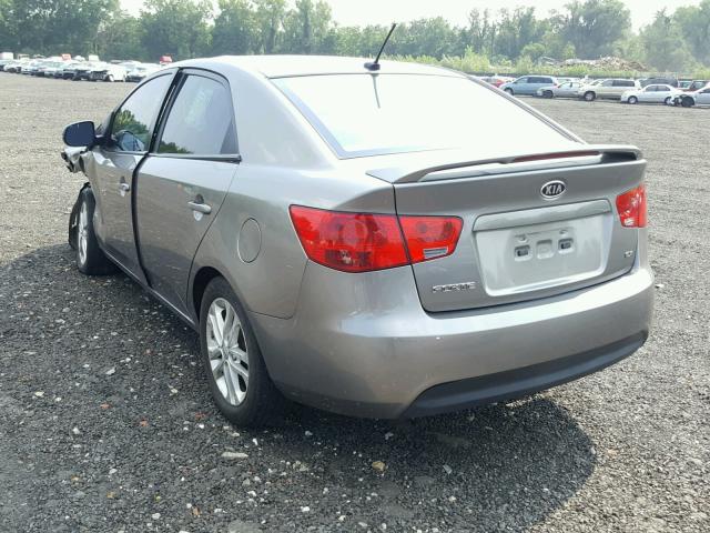 KNAFU4A28C5555711 - 2012 KIA FORTE EX GRAY photo 3