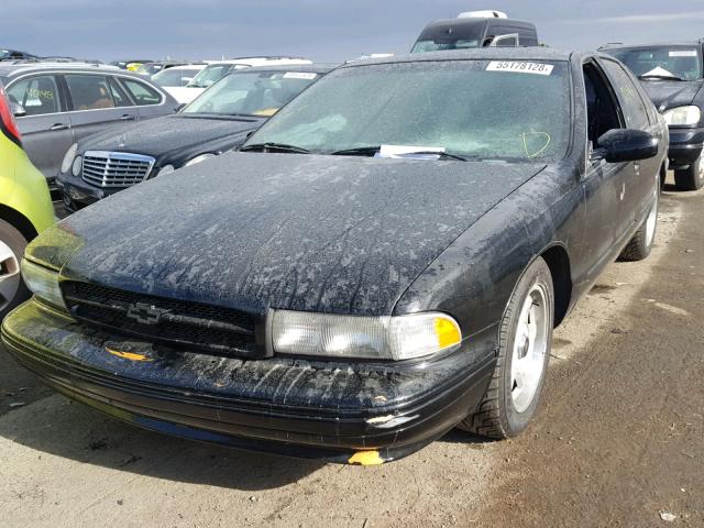 1G1BL52P0TR128738 - 1996 CHEVROLET CAPRICE CL BLACK photo 2