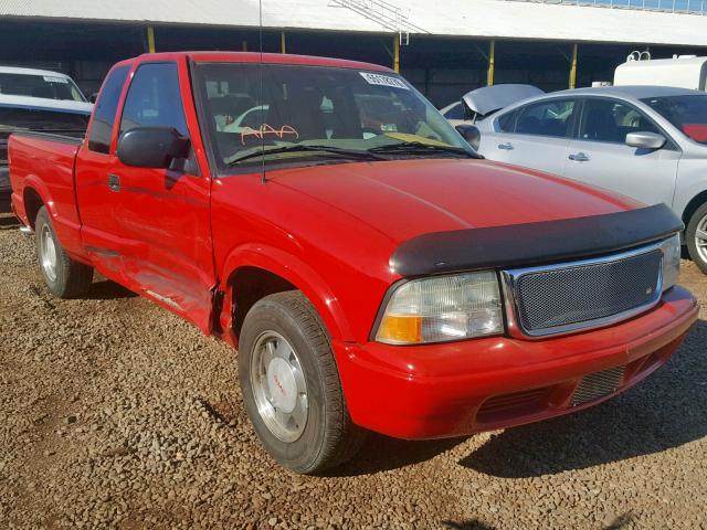 1GTCS19X938175379 - 2003 GMC SONOMA RED photo 1