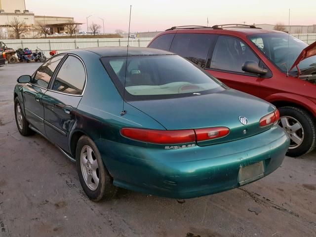 1MELM50U9VA639771 - 1997 MERCURY SABLE GS GREEN photo 3