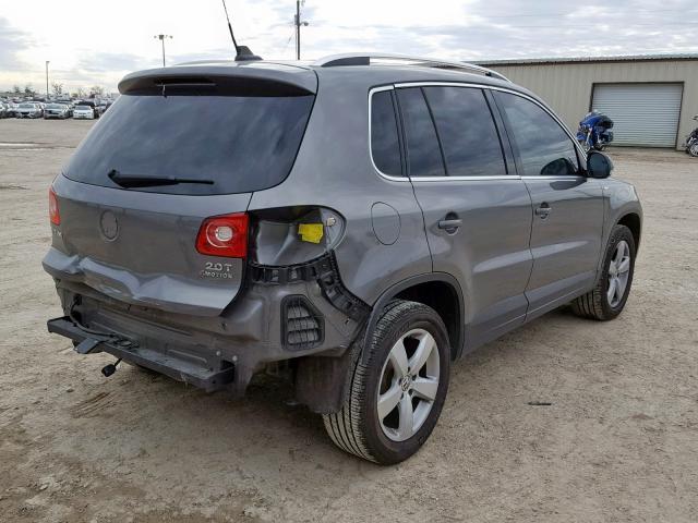 WVGBV7AX6AW533205 - 2010 VOLKSWAGEN TIGUAN SE SILVER photo 4