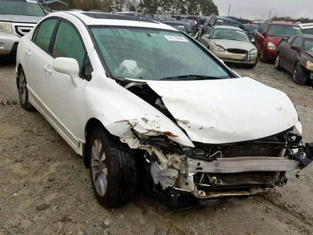 2HGFA16999H354788 - 2009 HONDA CIVIC EXL WHITE photo 1