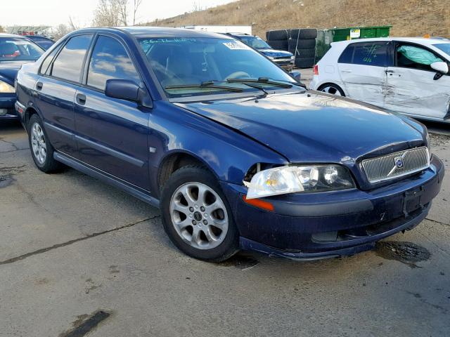 YV1VS29512F843340 - 2002 VOLVO S40 1.9T BLUE photo 1