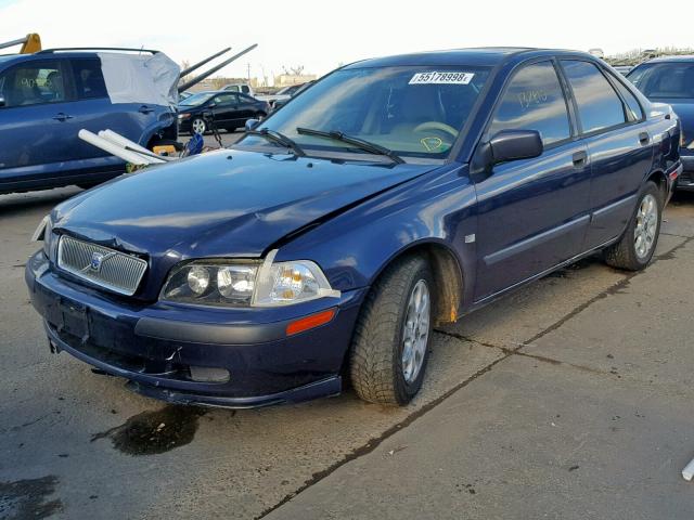 YV1VS29512F843340 - 2002 VOLVO S40 1.9T BLUE photo 2