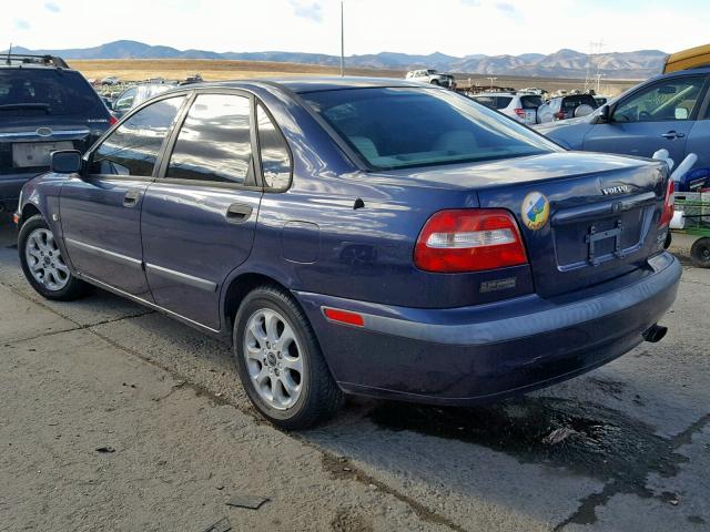 YV1VS29512F843340 - 2002 VOLVO S40 1.9T BLUE photo 3