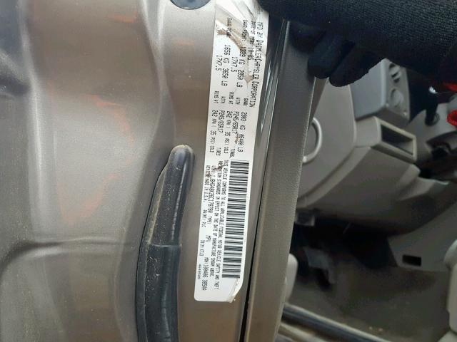 1J8HG48K26C178780 - 2006 JEEP COMMANDER GOLD photo 10