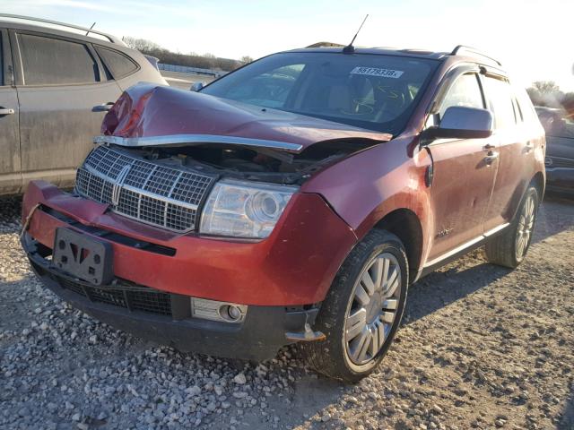 2LMDJ8JC3ABJ21644 - 2010 LINCOLN MKX RED photo 2