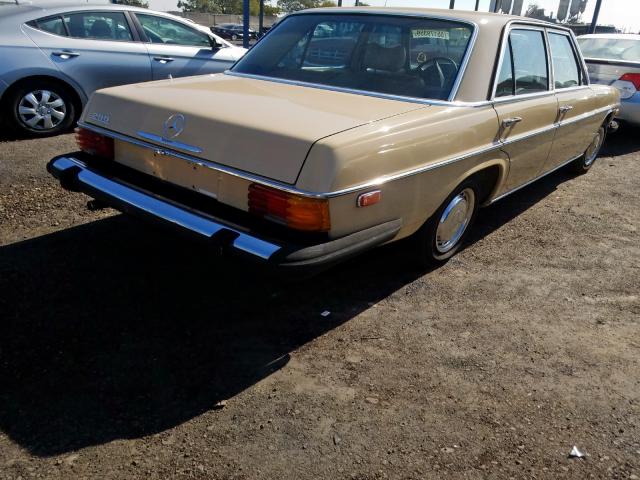 11406012118578 - 1975 MERCEDES-BENZ 280 YELLOW photo 4