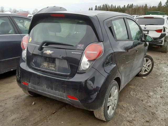 KL8CD6S97DC508401 - 2013 CHEVROLET SPARK 1LT BLACK photo 4