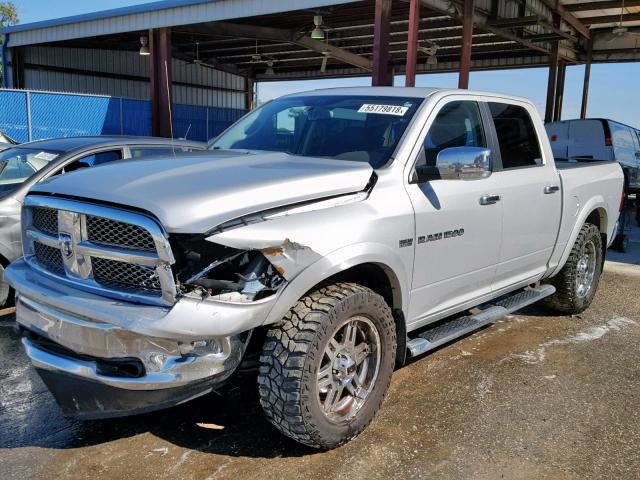 1C6RD7NT6CS257879 - 2012 DODGE RAM 1500 L SILVER photo 2