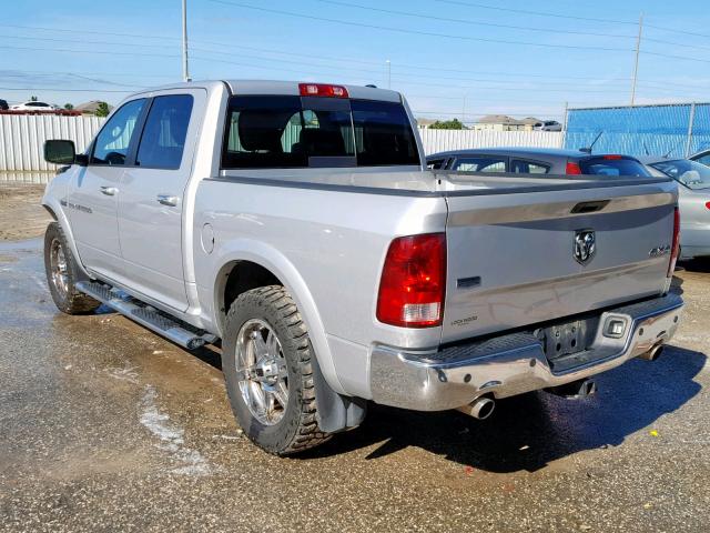 1C6RD7NT6CS257879 - 2012 DODGE RAM 1500 L SILVER photo 3