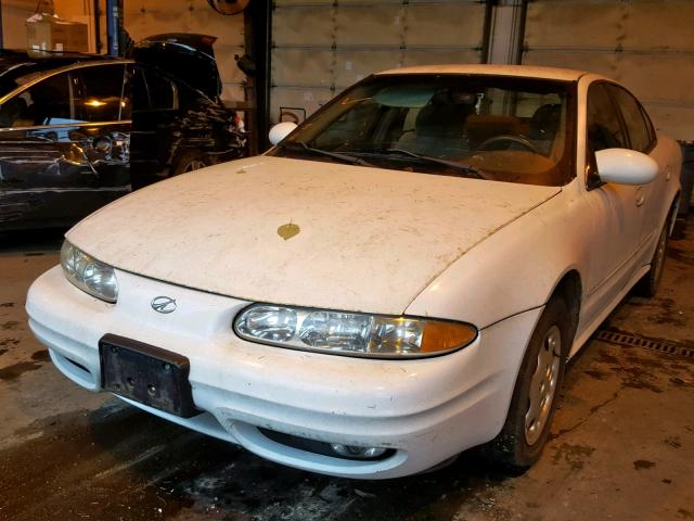 1G3NL52T3YC351139 - 2000 OLDSMOBILE ALERO GL WHITE photo 2